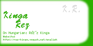 kinga rez business card